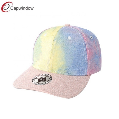 查看 Multi Colored Baseball Caps Hats Tie Dye Snapback Cap with Custom Sticker 详情