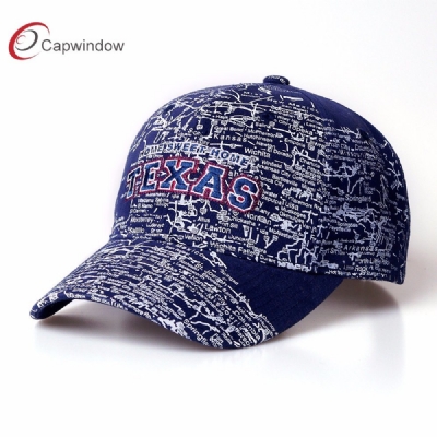 查看 New Fashion All Over Screen Printing Embroidery Baseball Cap Sports Hat 详情