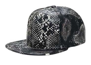 查看 Snak Skin Leather Custom Strapback Hats With Velcro Closure 详情